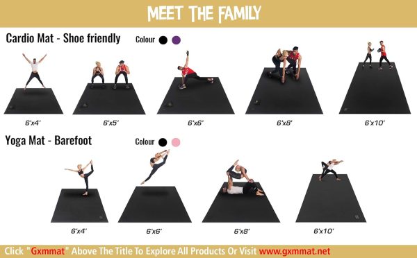 Gxmmat Exercise Mat 7mm Memory Foam Non Slip Fitness Mat-6