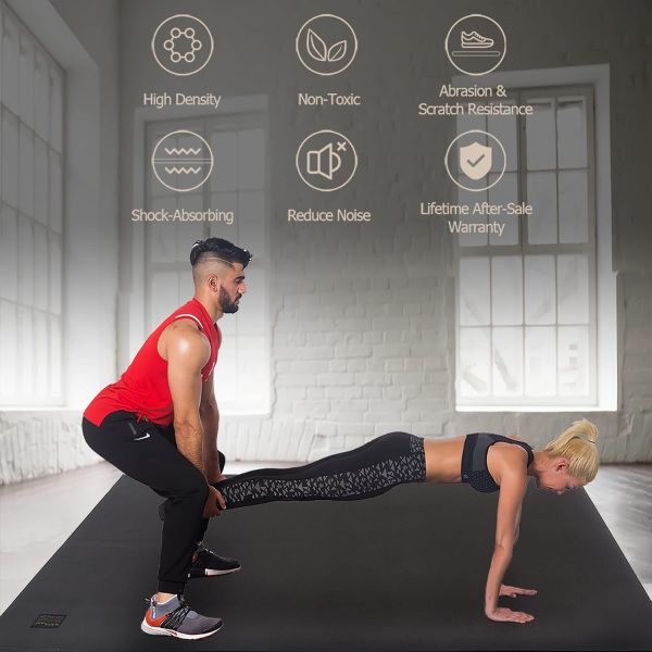 Gxmmat Exercise Mat 7mm Memory Foam Non Slip Fitness Mat-4