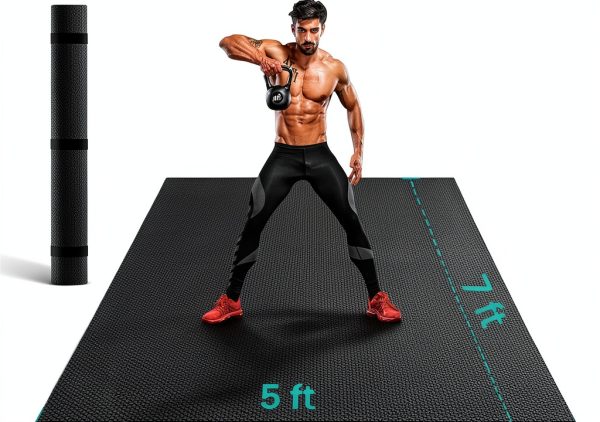 Stepwaver Large Yoga Mat 8mm Thick Non-Slip Exercise Mat-0