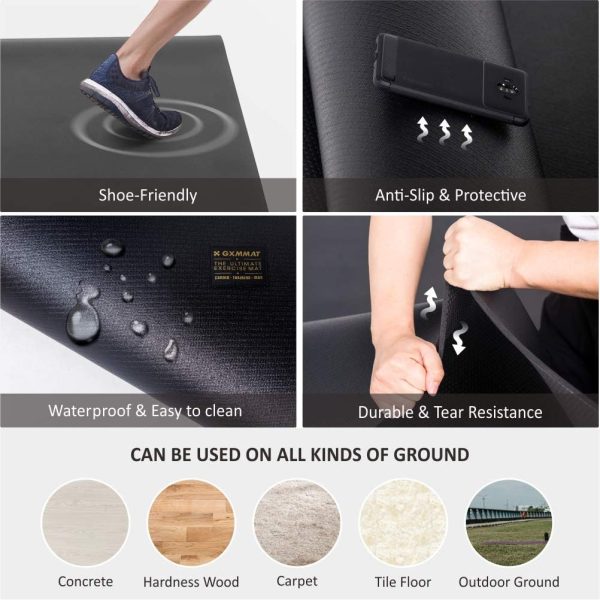 Gxmmat Exercise Mat 7mm Memory Foam Non Slip Fitness Mat-3