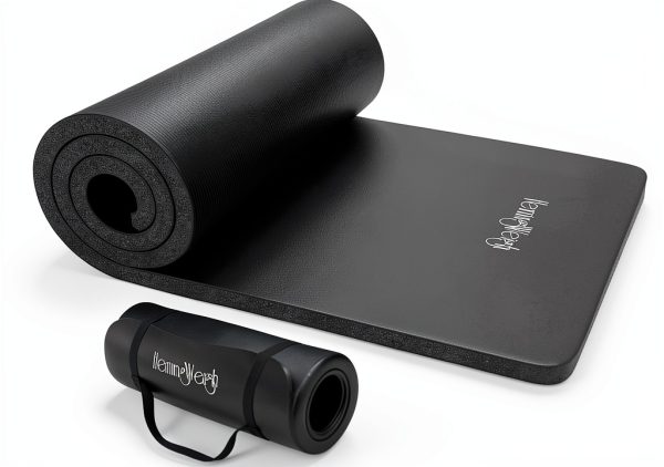 HemingWeigh Black Yoga Mat 70" Long-5