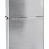Zippo Classic Brushed Chrome Pocket Lighter - Windproof Flip Top-0