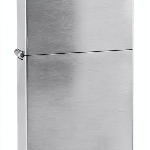 Zippo Classic Brushed Chrome Pocket Lighter - Windproof Flip Top-0