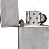 Zippo Classic Brushed Chrome Pocket Lighter - Windproof Flip Top-4