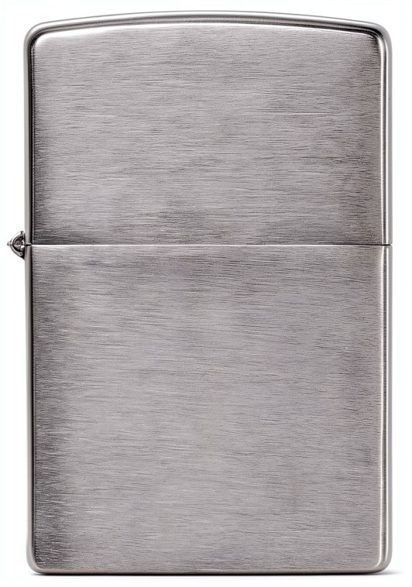 Zippo Classic Brushed Chrome Pocket Lighter - Windproof Flip Top-1