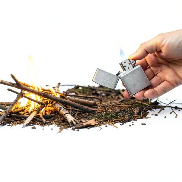 Zippo Classic Brushed Chrome Pocket Lighter - Windproof Flip Top-2