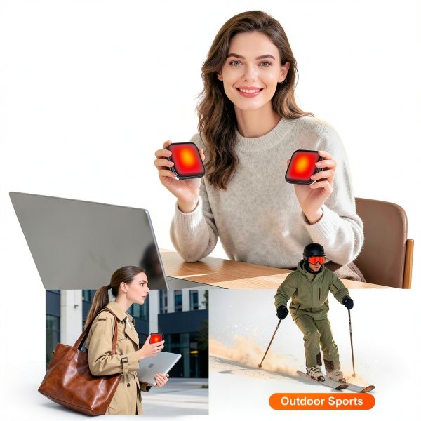 Hand Warmers Rechargeable YWGGS 2-Pack 6000mAh Fast Heating Heater-7