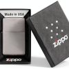 Zippo Classic Brushed Chrome Pocket Lighter - Windproof Flip Top-7